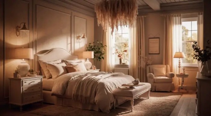 Layered lighting for cozy spaces